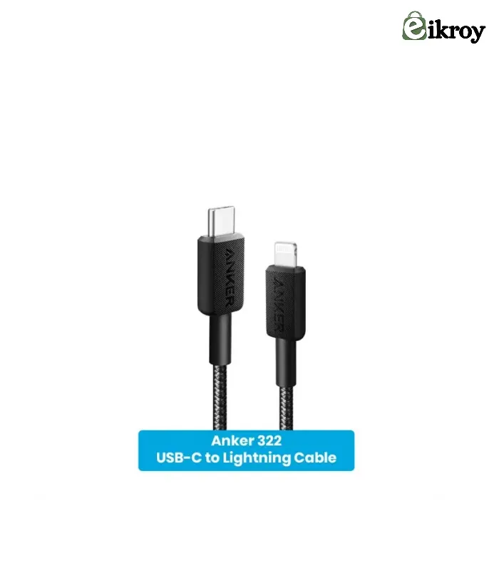 Untitled Design (33) Anker 322 USB-C to Lightning Cable (3ft) - Image 1