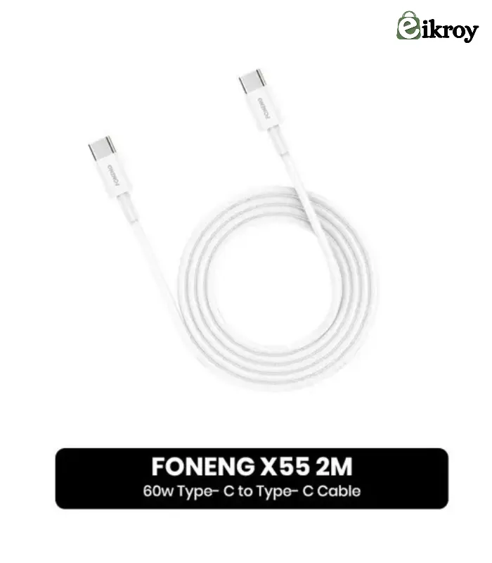Untitled Design (34) FONENG X55 2M 60w Type- C to Type- C Cable - Image 1